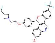 (R)-5-(4-(2-(3-(Fluoromethyl)azetidin-1-yl)ethoxy)phenyl)-8-(trifluoromethyl)-5H-chromeno[4,3-c]qu…