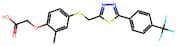 2-(2-Methyl-4-(((5-(4-(trifluoromethyl)phenyl)-1,3,4-thiadiazol-2-yl)methyl)thio)phenoxy)acetic ac…