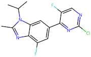6-(2-Chloro-5-fluoropyrimidin-4-yl)-4-fluoro-2-methyl-1-(propan-2-yl)-1H-1,3-benzodiazole