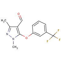 1,3-Dimethyl-5-[3-(trifluoromethyl)phenoxy]-1H-pyrazole-4-carboxaldehyde