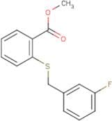 Methyl 2-[(3-fluorobenzyl)sulphanyl]benzenecarboxylate