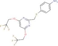 4-[4,6-Bis(2,2,2-trifluoroethoxy)pyrimidin-2-yl)methylthio]aniline
