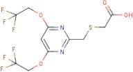 2-[4,6-Bis(2,2,2-trifluoroethoxy)pyrimidin-2-yl)methylthio]acetic acid