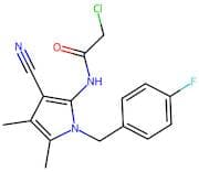 2-Chloro-N-(3-cyano-1-(4-fluorobenzyl)-4,5-dimethyl-1H-pyrrol-2-yl)acetamide