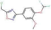 5-(Chloromethyl)-3-(4-(difluoromethoxy)-3-methoxyphenyl)-1,2,4-oxadiazole