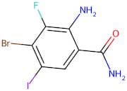 2-Amino-4-bromo-3-fluoro-5-iodobenzamide