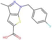 1-[(4-fluorophenyl)methyl]-3-methyl-1H-thieno[2,3-c]pyrazole-5-carboxylic acid