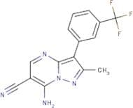 7-Amino-2-methyl-3-[3-(trifluoromethyl)phenyl]pyrazolo[1,5-a]pyrimidine-6-carbonitrile