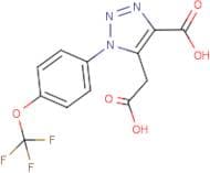 5-(Carboxymethyl)-1-[4-(trifluoromethoxy)phenyl]-1H-1,2,3-triazole-4-carboxylic acid