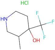 3-Methyl-4-(trifluoromethyl)piperidin-4-ol hydrochloride
