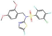 5-Chloro-N-(2,4-dimethoxybenzyl)-2,4-difluoro-N-(5-fluorothiazol-2-yl)benzenesulfonamide