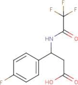 3-(4-Fluorophenyl)-3-[(2,2,2-trifluoroacetyl)amino]propanoic acid