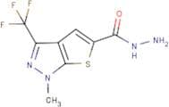 1-Methyl-3-(trifluoromethyl)-1H-thieno[2,3-c]pyrazole-5-carbohydrazide