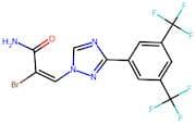(E)-3-(3-(3,5-bis(trifluoromethyl)phenyl)-1H-1,2,4-triazol-1-yl)-2-bromoacrylamide