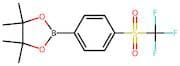 4,4,5,5-Tetramethyl-2-(4-((trifluoromethyl)sulfonyl)phenyl)-1,3,2-dioxaborolane