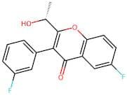 (R)-6-fluoro-3-(3-fluorophenyl)-2-(1-hydroxyethyl)-4H-chromen-4-one