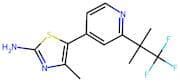 4-Methyl-5-(2-(1,1,1-trifluoro-2-methylpropan-2-yl)pyridin-4-yl)thiazol-2-amine