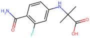 2-((4-Carbamoyl-3-fluorophenyl)amino)-2-methylpropanoic acid
