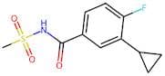 3-Cyclopropyl-4-fluoro-N-(methylsulfonyl)benzamide