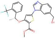 (R)-methyl 5-(6-(hydroxymethyl)-1H-benzo[d]imidazol-1-yl)-3-(1-(2-(trifluoromethyl)phenyl)ethoxy)t…