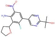2-{5-[4-Amino-2-fluoro-5-nitro-3-(oxolan-2-yl)phenyl]pyrimidin-2-yl}propan-2-ol