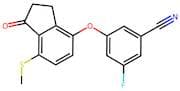 3-Fluoro-5-((7-(methylthio)-1-oxo-2,3-dihydro-1H-inden-4-yl)oxy)benzonitrile