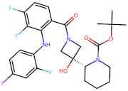 (R)-tert-butyl 2-(1-(3,4-difluoro-2-((2-fluoro-4-iodophenyl)amino)benzoyl)-3-hydroxyazetidin-3-yl)…
