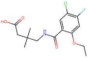 4-(5-Chloro-2-ethoxy-4-fluorobenzamido)-3,3-dimethylbutanoic acid