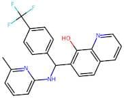 7-(((6-Methylpyridin-2-yl)amino)(4-(trifluoromethyl)phenyl)methyl)quinolin-8-ol