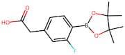 2-(3-Fluoro-4-(4,4,5,5-tetramethyl-1,3,2-dioxaborolan-2-yl)phenyl)acetic acid