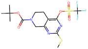 tert-Butyl 2-(methylthio)-4-(((trifluoromethyl)sulfonyl)oxy)-5,8-dihydropyrido[3,4-d]pyrimidine-7(…