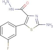 2-Amino-5-(3-fluorophenyl)-1,3-thiazole-4-carbohydrazide