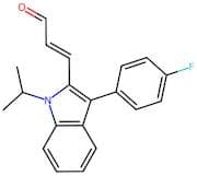 (E)-3-(3-(4-Fluorophenyl)-1-isopropyl-1H-indol-2-yl)acrylaldehyde