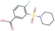 4-Fluoro-3-(piperidine-1-sulfonyl)benzoic acid