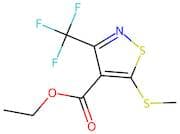 5-Methylsulfanyl-3-trifluoromethyl-isothiazole-4-carboxylic acid ethyl ester