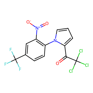 2,2,2-Trichloro-1-[1-(2-nitro-4-trifluoromethyl-phenyl)-1H-pyrrol-2-yl]-ethanone