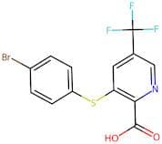 3-(4-Bromo-phenylsulfanyl)-5-trifluoromethyl-pyridine-2-carboxylic acid