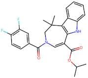 Isopropyl-3-(3,4-Difluoro-Benzoyl)-1,1-Dimethylene-1,2,3,6-Tetrahydro-Aspino[4,5-B]Indole-5-Carbox…