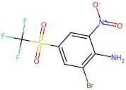 2-Bromo-6-nitro-4-[(trifluoromethyl)sulphonyl]aniline