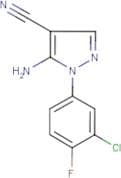 5-Amino-1-(3-chloro-4-fluorophenyl)-4-cyanopyrazole