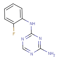 2-Amino-4-(2-fluorophenylamino)-1,3,5-triazine