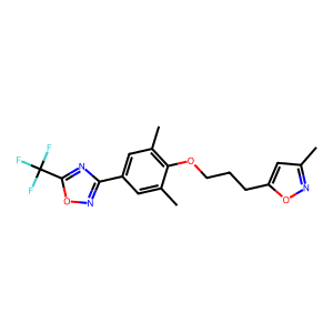 3-(3,5-Dimethyl-4-(3-(3-Methylisoxazol-5-Yl)Propoxy)Phenyl)-5-(Trifluoromethyl)-1,2,4-Oxadiazole