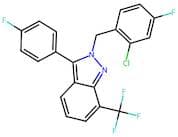 2-(2-Chloro-4-Fluorobenzyl)-3-(4-Fluorophenyl)-7-(Trifluoromethyl)-2H-Indazole