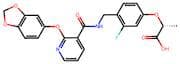 (R)-2-(4-((2-(Benzo[D][1,3]Dioxol-5-Yloxy)Nicotinamido)Methyl)-3-Fluorophenoxy)Propanoic Acid