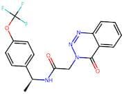 (S)-2-(4-Oxobenzo[D][1,2,3]Triazin-3(4H)-Yl)-N-(1-(4-(Trifluoromethoxy)Phenyl)Ethyl)Acetamide