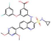 3-((3-(N-Cyclopropylsulfamoyl)-7-(2,4-Dimethoxypyrimidin-5-Yl)Quinolin-4-Yl)Amino)-5-(3,5-Difluoro…
