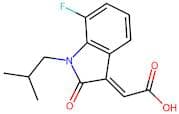 (2E)-2-[7-Fluoro-1,2-Dihydro-1-(2-Methylpropyl)-2-Oxo-3H-Indol-3-Ylidene]Acetic Acid