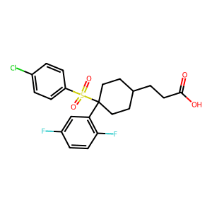Cis-4-[(4-Chlorophenyl)Sulfonyl]-4-(2,5-Difluorophenyl)Cyclohexanepropanoic Acid