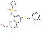 N-(2-((2,3-Difluorobenzyl)Thio)-6-(((2R,3R)-3,4-Dihydroxybutan-2-Yl)Amino)Pyrimidin-4-Yl)Azetidine…