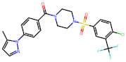 (4-((4-Chloro-3-(Trifluoromethyl)Phenyl)Sulfonyl)Piperazin-1-Yl)(4-(5-Methyl-1H-Pyrazol-1-Yl)Pheny…